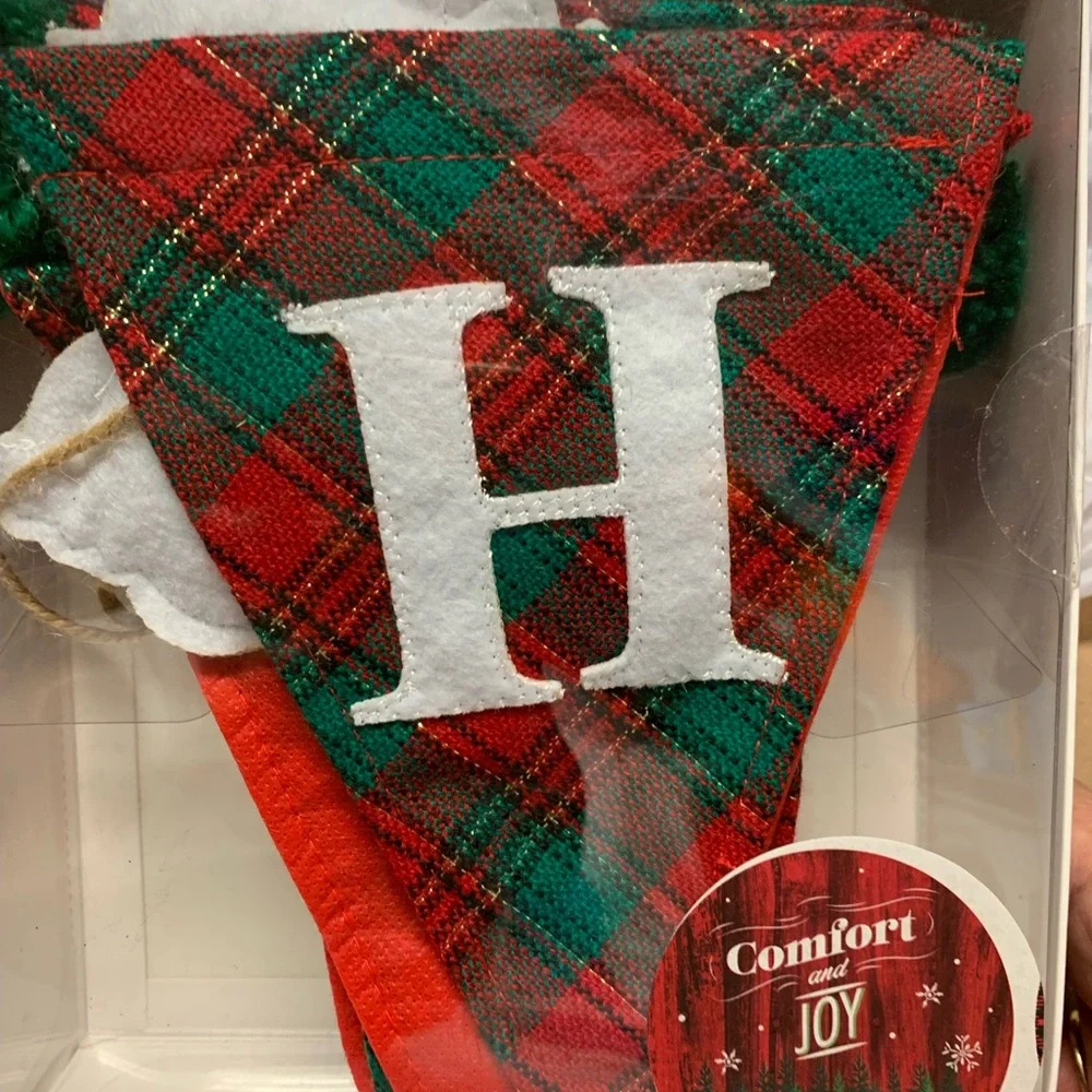 Garland Banner HOME FOR THE HOLIDAYS